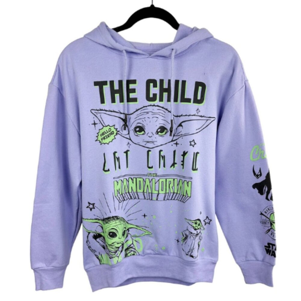 STAR WARS YODA Plus Size Fleece Long Sleeve Hoodie Sweatshirt